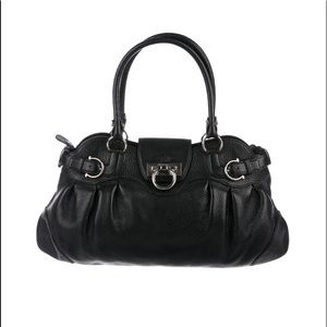 Calfskin safari Ferragamo shoulder bag